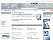 Tablet Screenshot of linkliste24.com